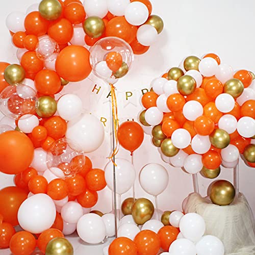 Songjum 50 paquetes de globos de látex, globos de látex de 12 pulgadas, kit de decoración de globos para fiesta, cumpleaños, boda, graduación, aniversario, celebración (naranja)