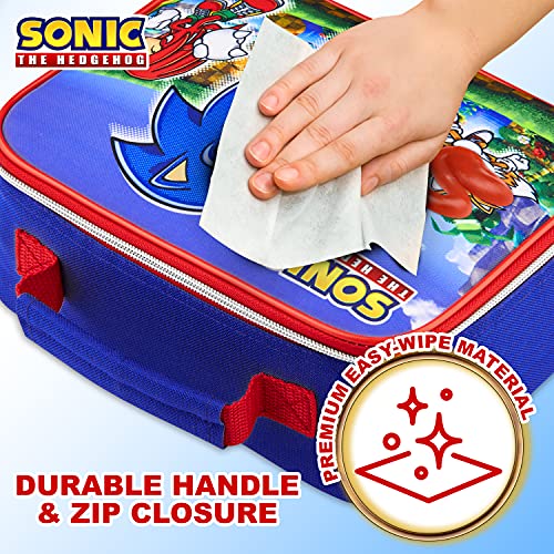 Sonic The Hedgehog Bolsa Termica Porta Alimentos, Bolsa Almuerzo, Bolsa Termica Infantil, Regalos Para Gamers