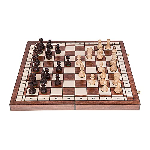 Square - Ajedrez de Madera Nº 4 - Classic - Tablero de ajedrez + Piezas de ajedrez - Staunton 4