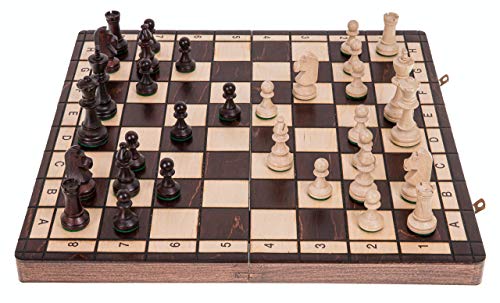 Square - Ajedrez de Madera - Sport - 40 x 40 cm - Piezas de ajedrez & Tablero de ajedrez