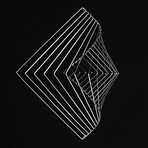 Square Wave by Ivan Black - Spinner cinético con forma de onda cuadrada (Silver)