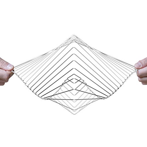 Square Wave by Ivan Black - Spinner cinético con forma de onda cuadrada (Silver)