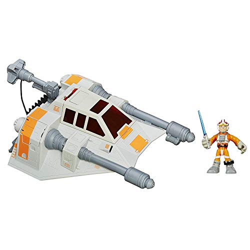 Star Wars Playskool Heroes Galactic Heroes Jedi Force Snowspeeder vehículo con Luke Skywalker Figura