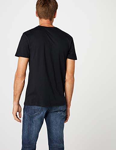 Star Wars Yoda Cool Hombre Camiseta Negro M, 100% algodón, Regular