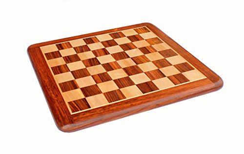 StonKraft Tablero de Juego de ajedrez de Madera Coleccionable de 21 "x 21" sin Piezas para Jugadores de ajedrez Profesionales