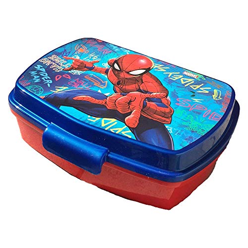 Stor Fiambrera Spiderman Graffiti, Azul/Rojo, 1 Unidad (Paquete de 1)