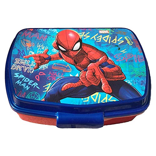 Stor Fiambrera Spiderman Graffiti, Azul/Rojo, 1 Unidad (Paquete de 1)