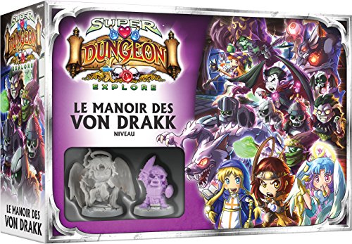 Super Dungeon Explore: El Manoir Des Von Drakk (Niveau) – Asmodee – Juego de Mesa – Juego de Estrategia – Juego de Figuras