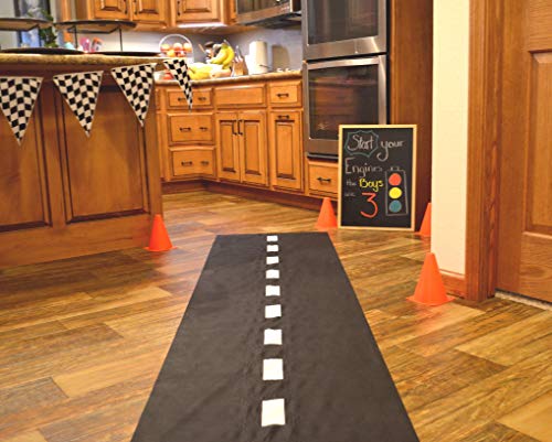 Super Z Outlet tapete de 10 pies de largo para decoración de pista de carreras, para coche, carretera, kart, temático, juegos de cumpleaños (61 cm de ancho)