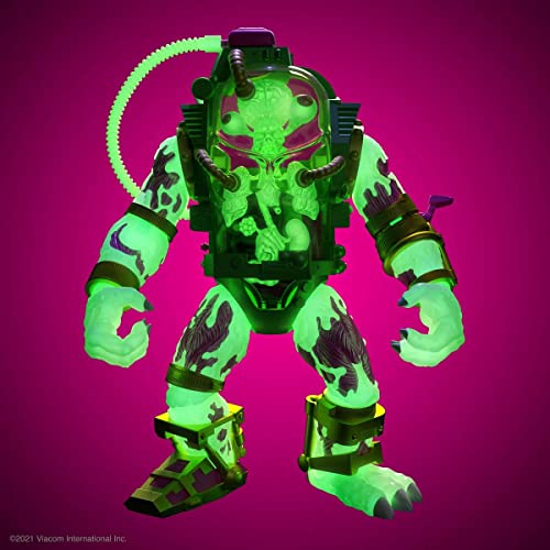 Super7 Figura exclusiva TMNT Teenage Mutant Ninja Turtle Ultimates Glow in The Dark Mutagen Man de 7 pulgadas