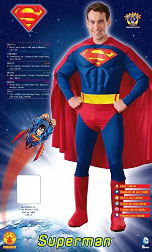 Superman - Disfraz de Superman para hombre, talla M