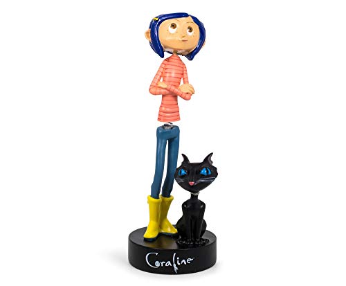 Surreal Entertainment Coraline with Cat PVC Bobble Figure | 6.5 Inches Tall
