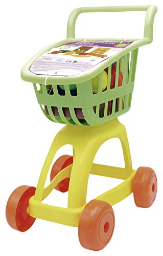Tachan- Carrito supermercado con Alimentos, Color Verde/Amarillo (CPA Toy Group 1)
