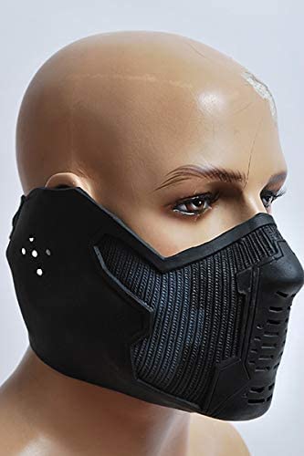 Taeyue Máscara de soldado de invierno Cosplay Stage Prop Halloween Carnaval Negro Soldado Máscara de protección