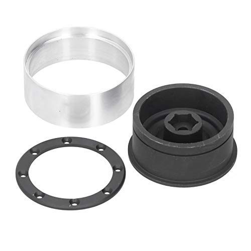 Tapas para Cubos de neumáticos, adherencia Fuerte Textura Suave Fácil de Instalar Neumático RC para orugas RC(Black)