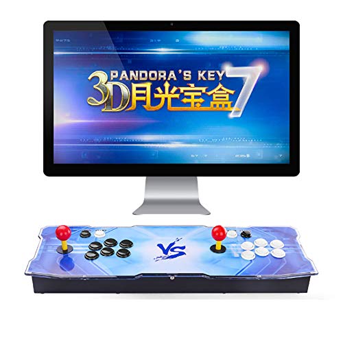 TAPDRA Consola de Juegos Retro Arcade 3D Pandora Key 7 4188 Retro HD Games (Juegos 3D 160 en uno incluidos) HD 1280x720 Soporte multijugador Agregar más Juegos Salida de Audio HDMI/VGA/USB/3,5mm