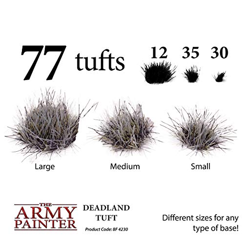 The Army Painter | Deadland Tuft | Battlefields, XP - Terrain Model Kit for Miniature Bases and Dioramas - 77 Pcs, 3 Sizes