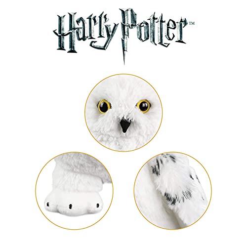 The Noble Collection Harry Potter Hedwig - Peluche (28 cm), diseño de Lechuza Nevada con Licencia Oficial de Las películas, Regalos