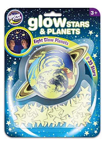 The Original Glowstars Company- Decoración de habitación con Estrellas y Planetas Que Brillan en la Oscuridad, Multicolor, Talla única (B8623)