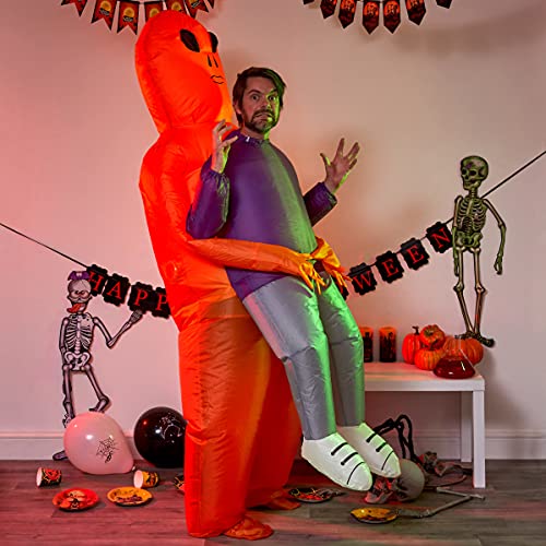 THE TWIDDLERS Disfraz Hinchable de Alien - Disfraz de Halloween | Divertido Alienígena Disfraz de para Cumpleaños, Fiesta, Halloween