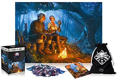 The Witcher: Journey of Ciri | Puzzle 1000 Piezas | Incluye póster y Bolsa | 68 x 48 | Videojuego | Rompecabezas para Adultos y Adolescentes | para Navidad y Regalos | Decoración