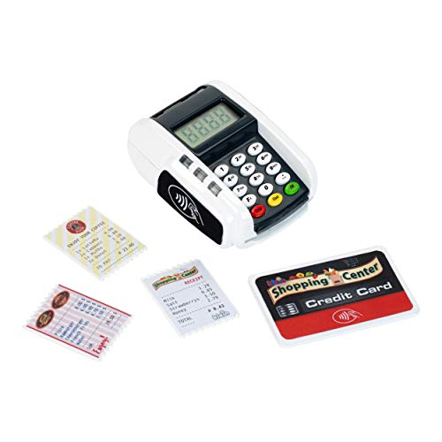 Theo Klein 9333 Cajero de pago con luz y sonido - Accesorios para cajas registradoras de juguete - Con función de pagos sin contacto - Para niños a partir de 3 años