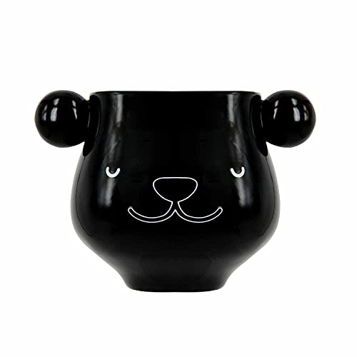 Thumbs Up Taza con Diseño Oso Panda, Cerámica, Negro y Blanco, 11,3 x 10,5 x 11 cm