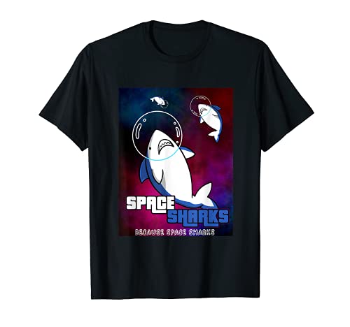 Tiburón Espacial Pez Astronauta Espacio Tiburón Espacio Camiseta