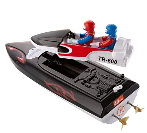 Top Race Remote Control Boat para Principiantes, My First Little RC Boat for Kids. TR-600