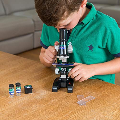 Toyrific Kit de microscopio para niños con luz y Aumento de 100x, 200x, 450x