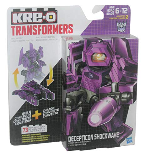 Transformers Kre-O Decepticon Shockwave Kreon - Cambiador de batalla (73 piezas)
