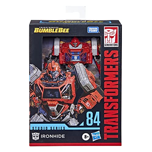 Transformers Toys Studio Series 84 Deluxe Transformers: Figura de acción de Bumblebee Ironhide de 8 y más, 4.5 Pulgadas