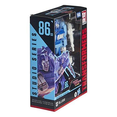 Transformers Toys Studio Series 86-03 Deluxe Class The Transformers: The Movie 1986 Blurr Figura de acción – 8 años en adelante, 11 cm