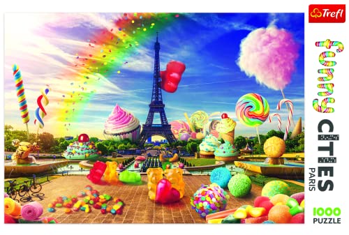 Trefl-Süßes 1000 Piezas, Ciudad Graciosa, Adultos y niños a Partir de 12 años Puzzle, Color Dulce Paris