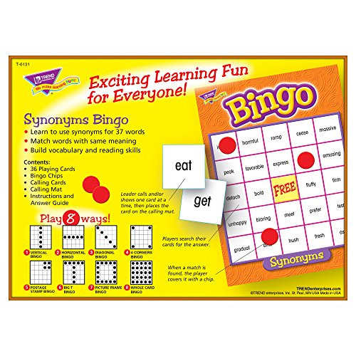 TREND ENTERPRISES INC. Synonyms Bingo Game