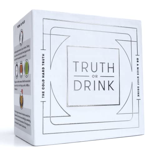 Truth or Drink Verdad o Bebida: Divertido Juego de Cartas para Beber para Adultos, Ideal para Fiestas y Noches de Juegos
