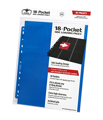 Ultimate Guard 18-Pocket Pages Side-Loading Azul (10)