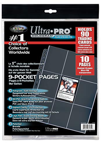 Ultra Pro 9-Pocket 11-Hole Platinum Page (10 pages pack)