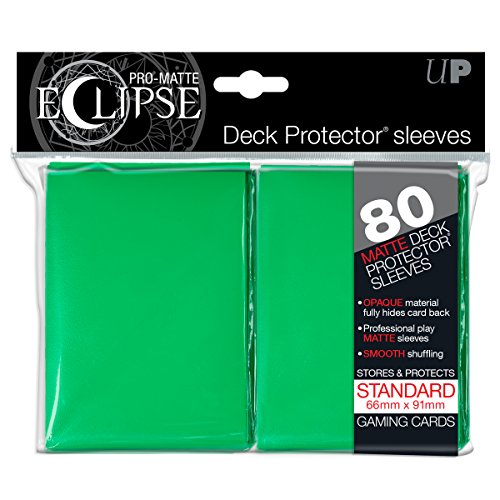 Ultra Pro- Deck Pro Eclipse Green Matte 80ct, Color Gruen (E-85251)
