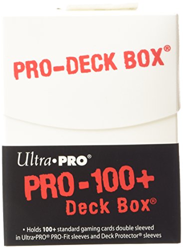 Ultra Pro Deckbox Pro 100 Plus C60 – Juego de Cartas (Blanco)