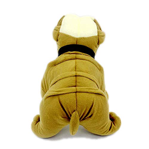 VACHICHI Animales de Peluche realistas Bulldog inglés Peluche Realista Animales de Peluche Cachorro de Perro, 30 cm