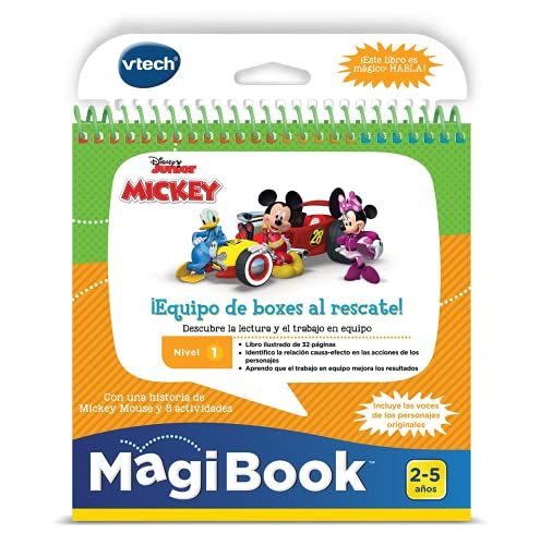 Vtech- Mickey Equipo de Boxes al Rescate Libro para Magibook, Multicolor (80-481722)