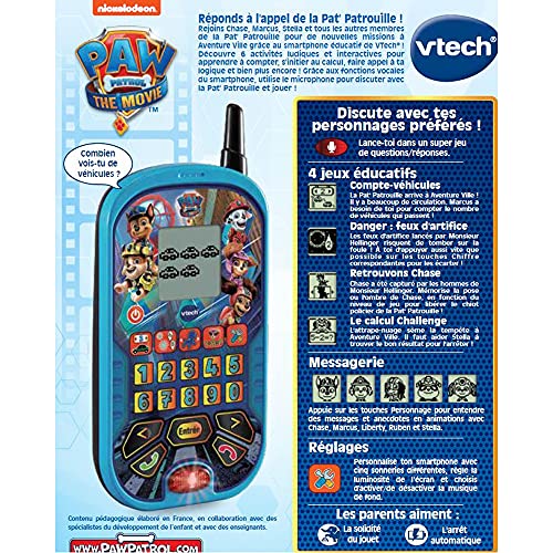 VTech- Smartphone Educativo, Color Azul (539305)