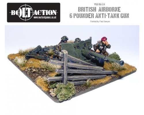 Warlord Games Bolt Action World War 2 British Airborne 6 Pounder Anti Tank Gun by Warlord Games
