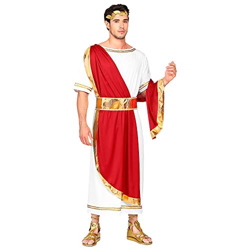 WIDMANN 09111 Disfraz de emperador romano, para hombre, rojo/blanco, S , color/modelo surtido