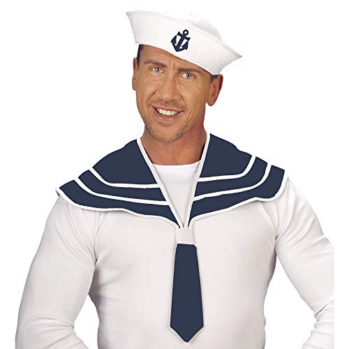 Widmann - Juego de disfraces de marinero, cuello y sombrero, marinero, capitán, lema de la fiesta, carnaval