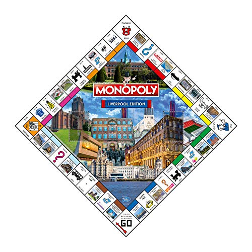 Winning Moves Juego de Mesa del monopolio del Liverpool (WM00107-EN1-6)