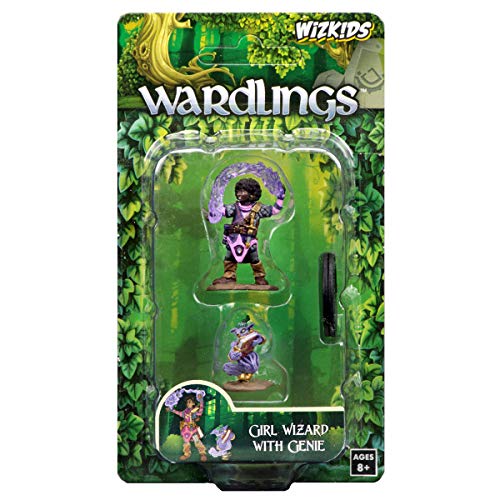 WizKids Wardlings Girl Wizard & Genie Painted Fantasy Miniatures Set