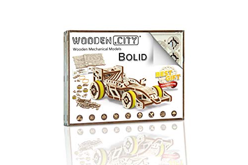 Woodencity- Bolido-Formula 1 Kit Madera, Color (Wooden.City 104)