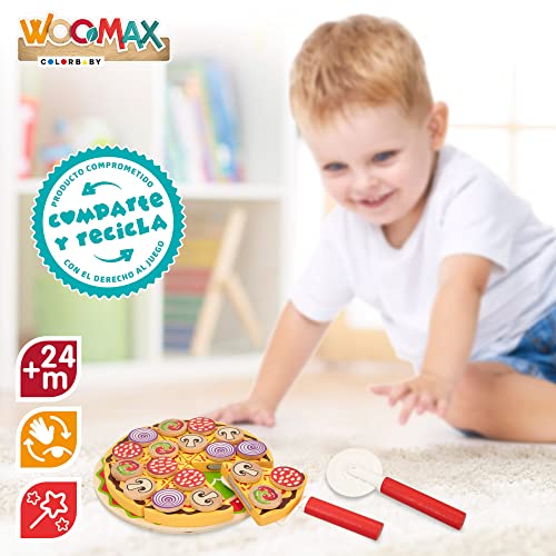 WOOMAX - Set pizza madera autoadhesiva WOOMAX (49334)